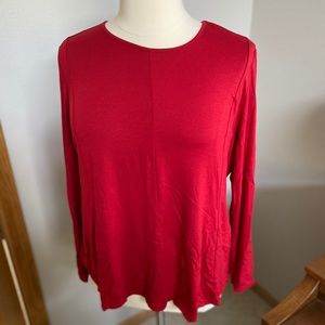 Red J. Jill flare top XL